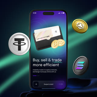 test dev trading platform interface on mobile device